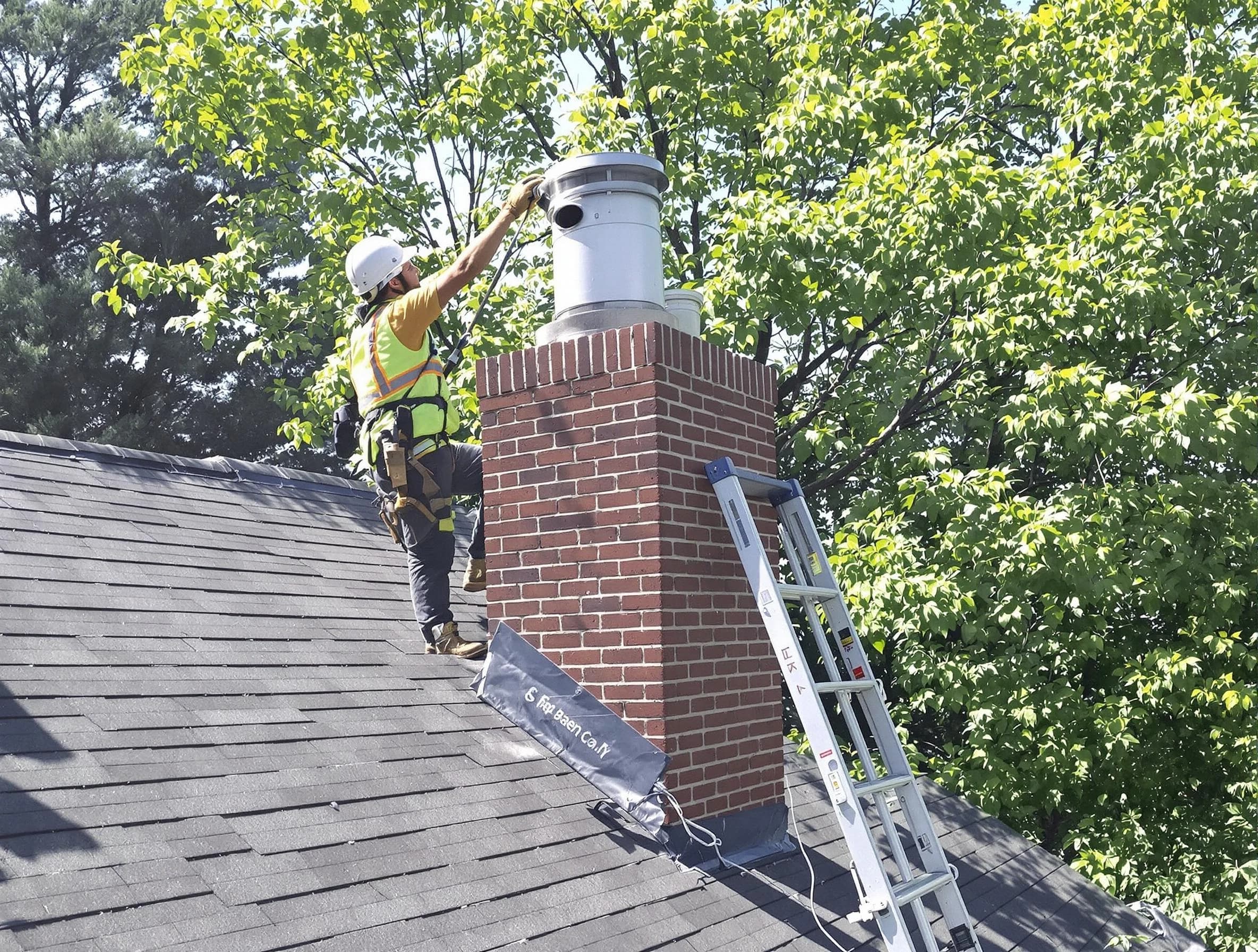 Chimney liner inspection by Ramapo Chimney Sweep in Ramapo, NY