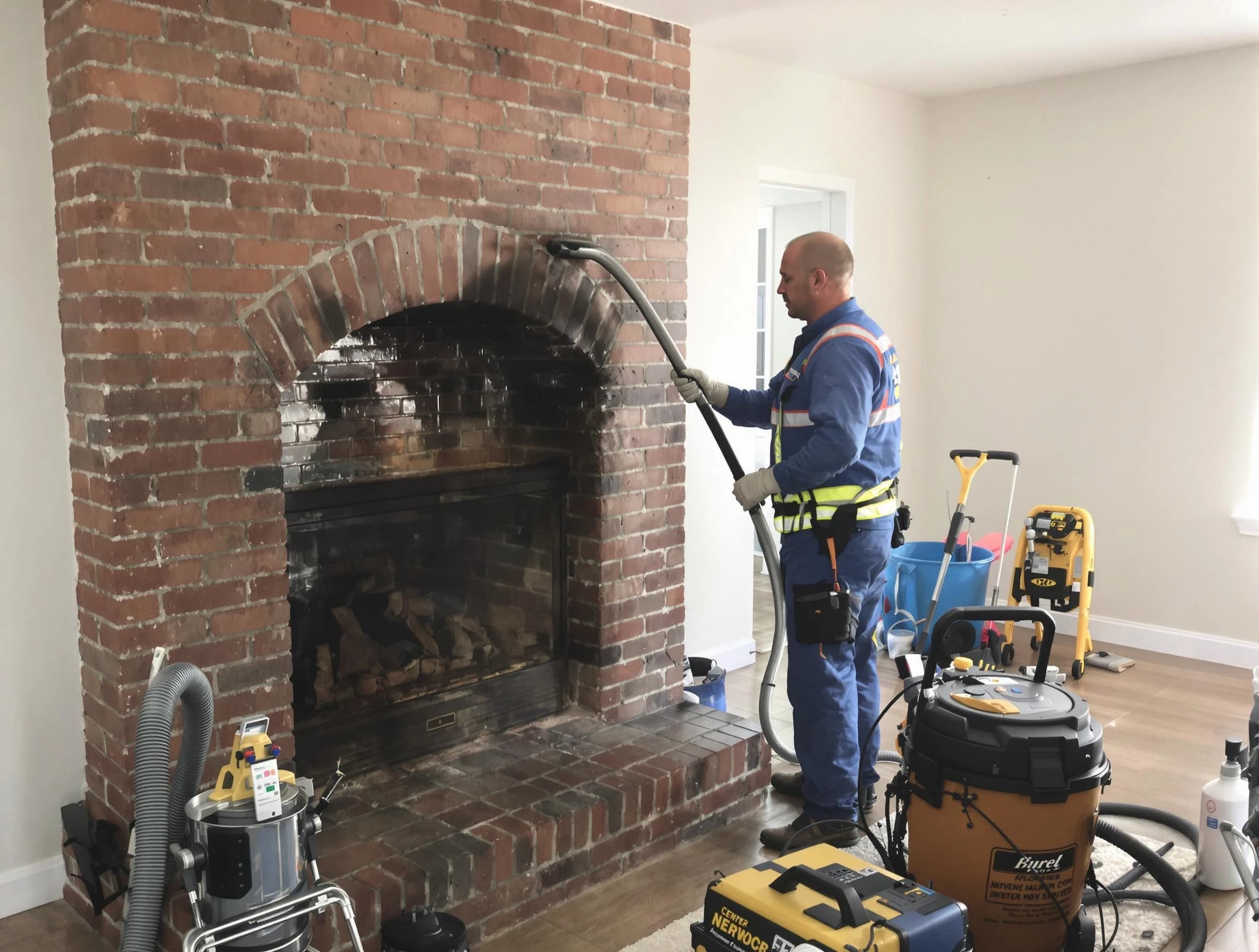 Ramapo Chimney Sweep expert performing detailed chimney sweep in Ramapo, NY