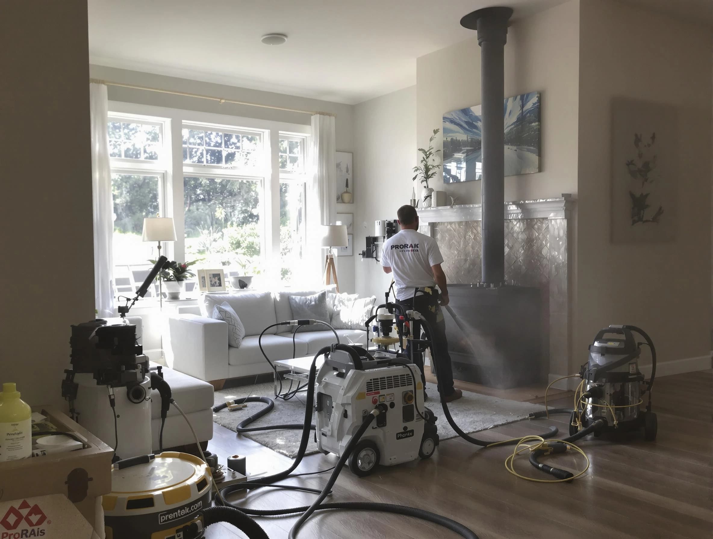 Soot removal service by Ramapo Chimney Sweep for a fireplace in Ramapo, NY