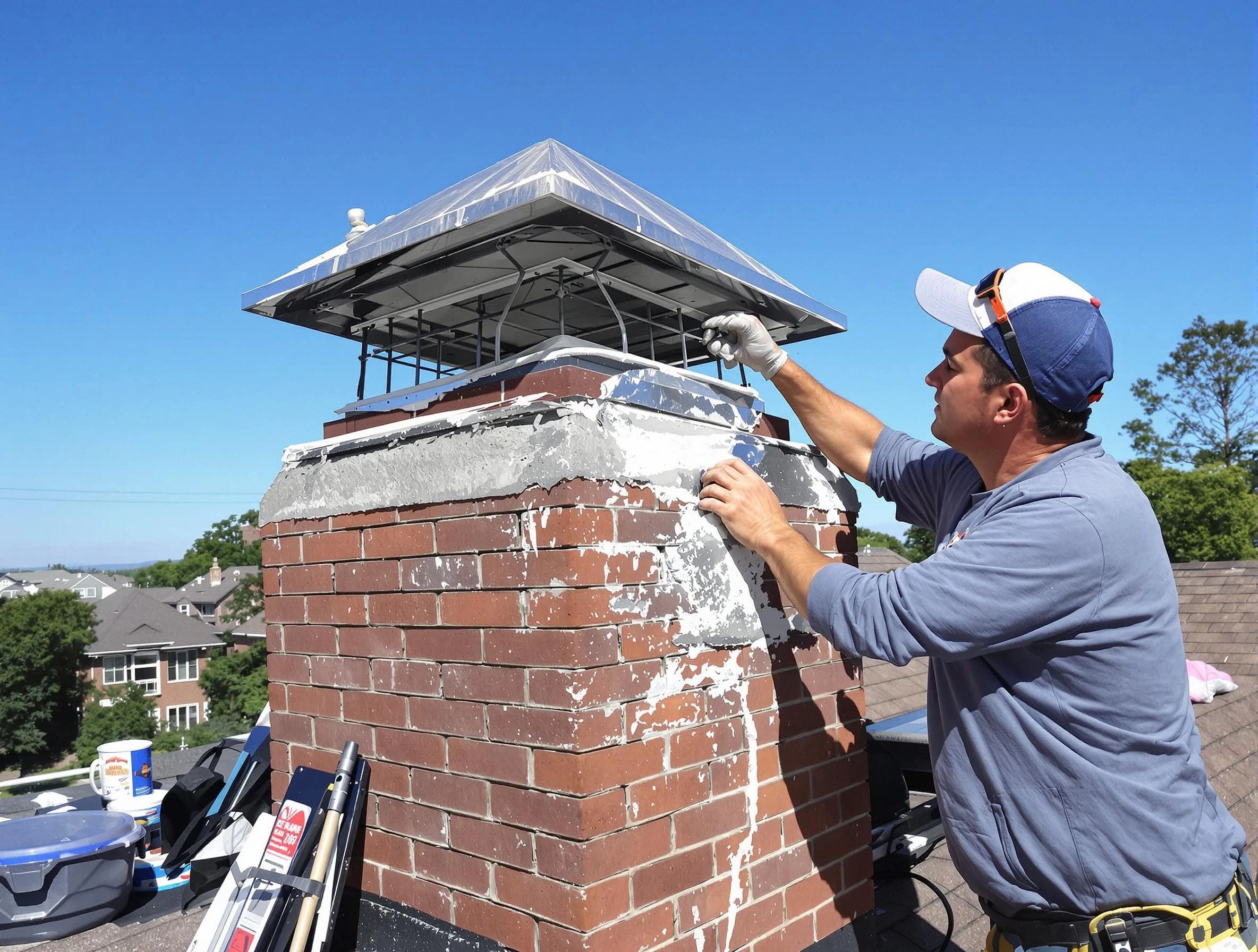 Chimney Crown Services service in Ramapo, NY