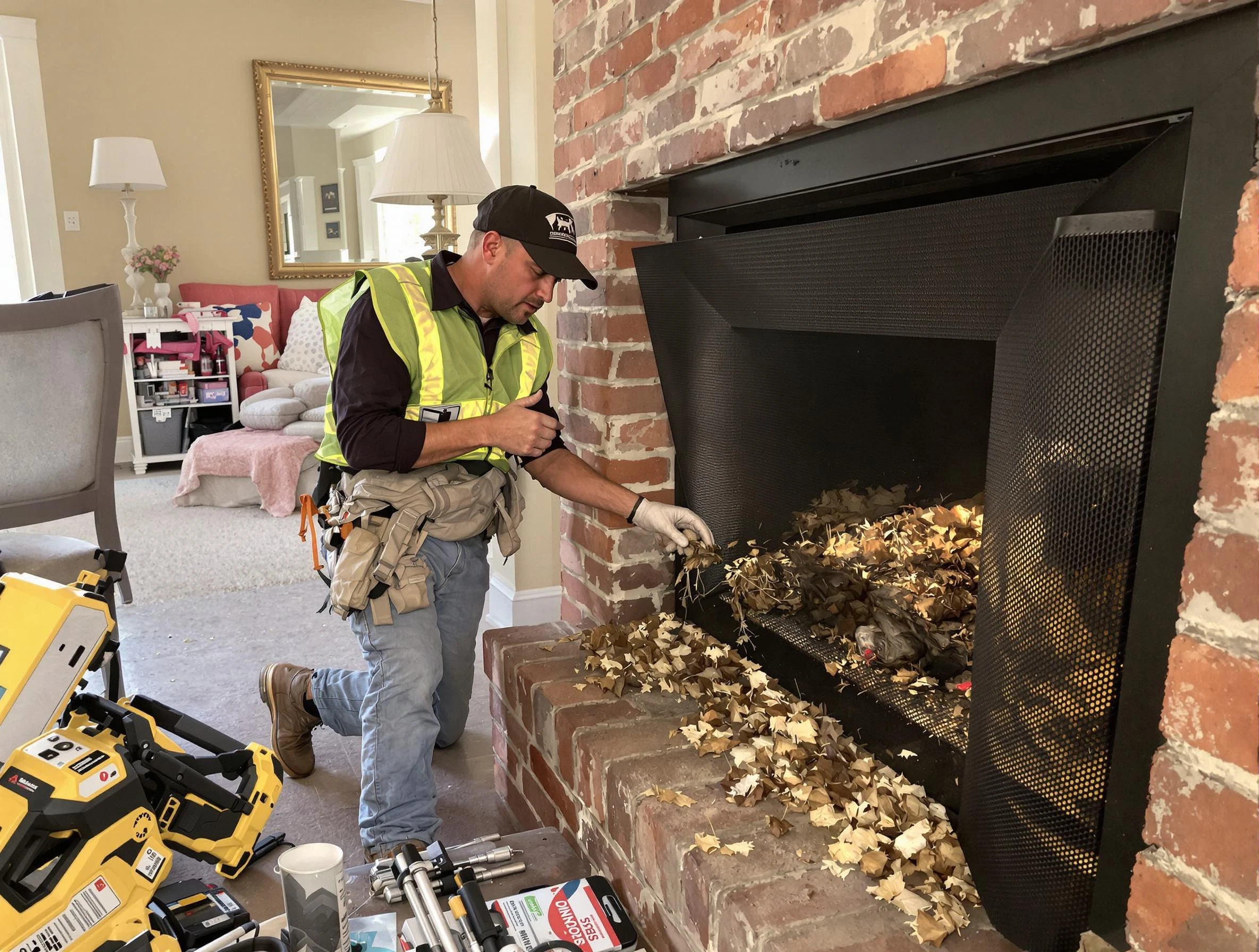 Safe screening installation by Ramapo Chimney Sweep in Ramapo, NY